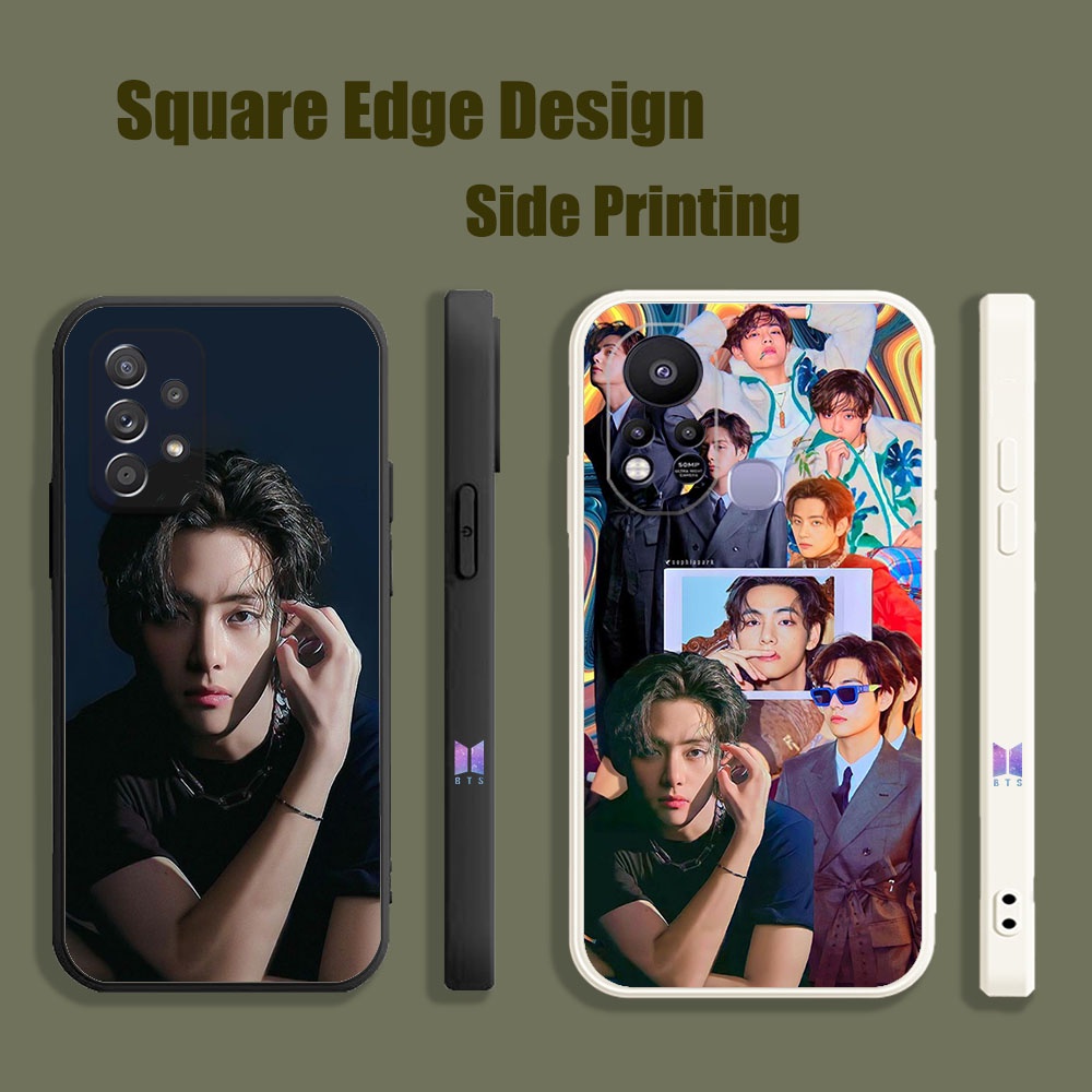 ปลอกสําหรับ OPPO A33 A37 A35 F7 Neo 7 9 F11 Pro BTS Kim Taehyung V Taehyung UHM02 เคสโทรศัพท์ขอบสี่เ