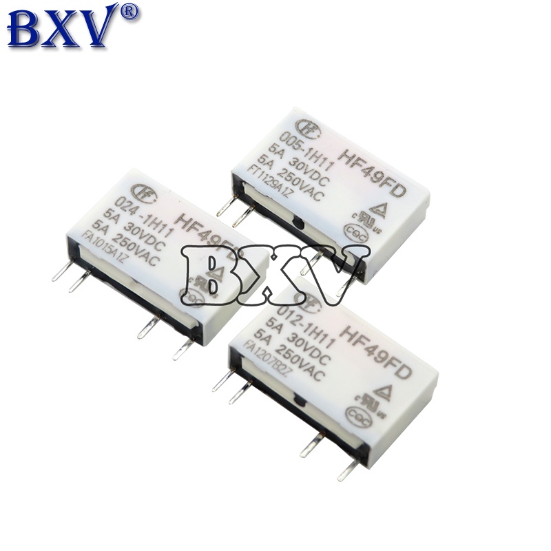5PCS HF49FD HF49FD-005-1H11 HF49FD-012-1H11 HF49FD-024-1H11 รีเลย์ HF49FD-005 012 024 1H11 4Pin 5A ร
