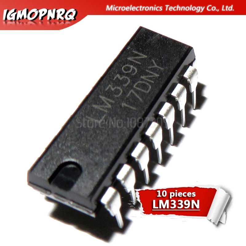 ตัวเปรียบเทียบ Quad LM339N LM339 DIP-14 10 ชิ้น