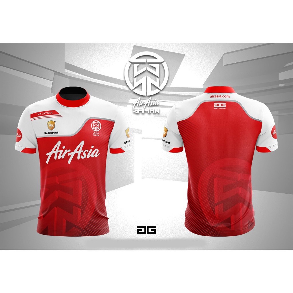 เสื้อกีฬาแขนสั้น พิมพ์ลาย AirAsia Saiyan Jersey 1.0 ไซซ์ XS-3XL สําหรับทุกเพศ 2023