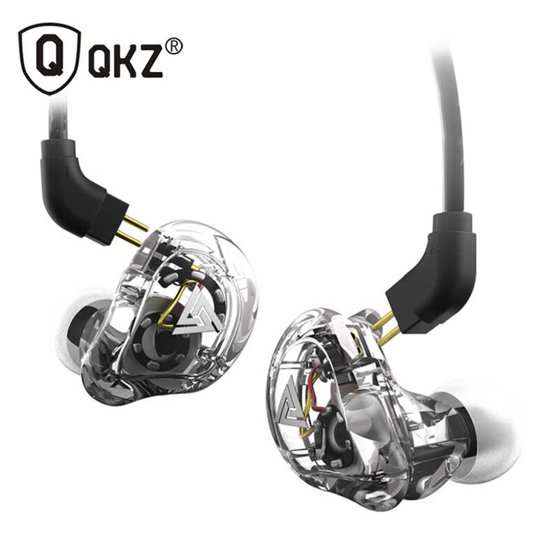 QKZ Vk1 4Dd ซับวูฟเฟอร์หูฟังชนิดใส่ในหู HIFI แขวนหูฟัง Coaxial