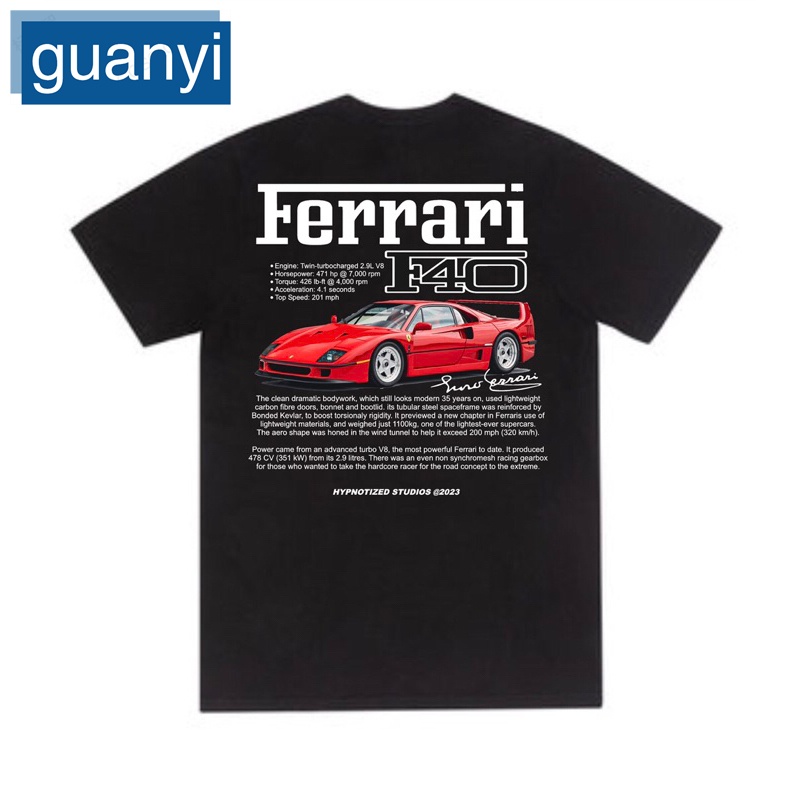 เสื้อยืด Guanyi Ferrari F40