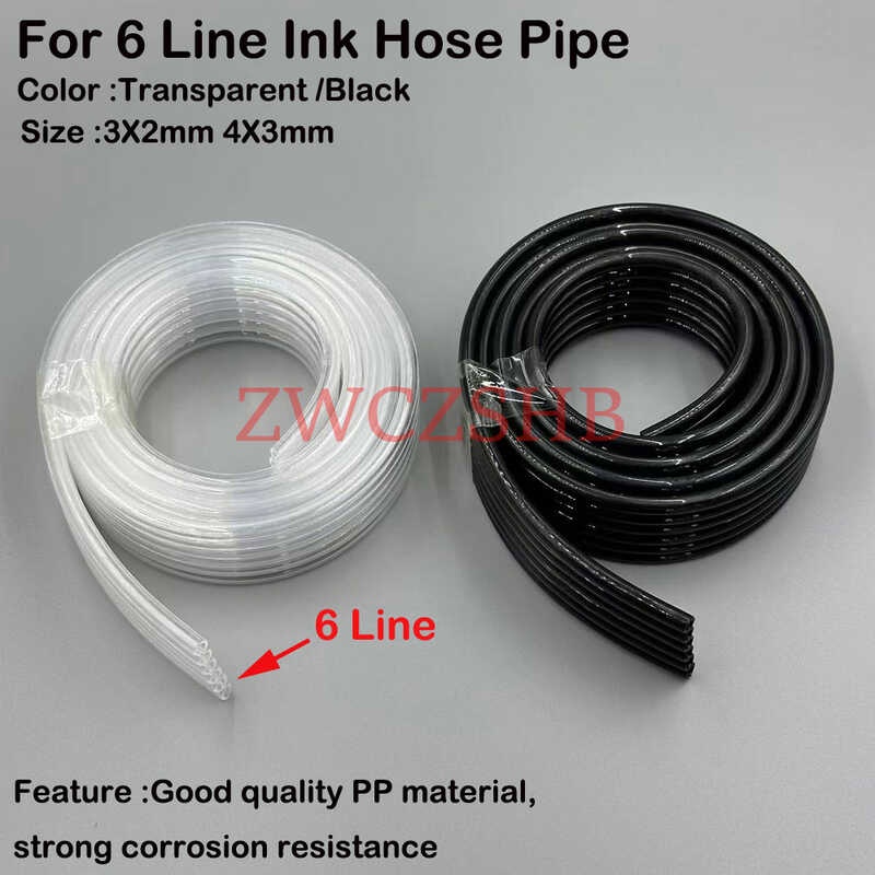 10M 6Lines 6 วิธีหมึกท่อ Epson TX800 XP600 XP601 XP610 XP701 XP801 XP820 หัวพิมพ์ UV Soent Printer