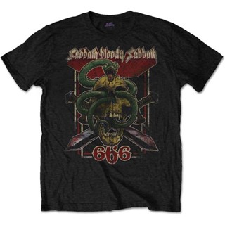 เสื้อยืด พิมพ์ลาย Sabbath Ozzy Osbourne 666 สีดํา สําหรับผู้ชาย และผู้หญิง