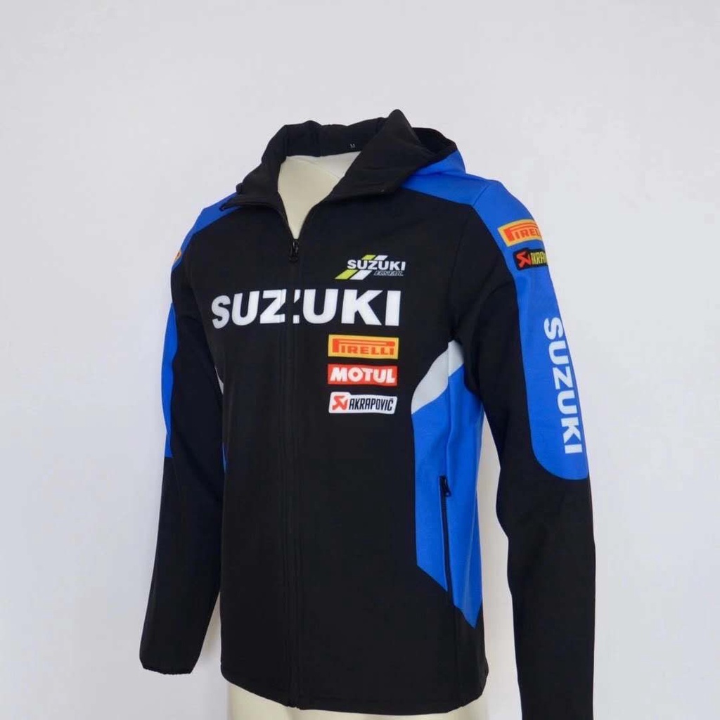สําหรับ SUZUKI ECSTAR GSX RR เสื้อกันหนาวบุรุษแจ็คเก็ตรถจักรยานยนต์ Racing ทีมซิปขนแกะกีฬา Keep Warm Windproof เสื้อกันหนาว