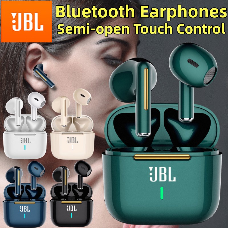 Jbl หูฟังบลูทูธไร้สาย HiFi สเตอริโอ กึ่งเปิด ควบคุมแบบสัมผัส กันน้ํา สําหรับเล่นเกม เล่นกีฬา