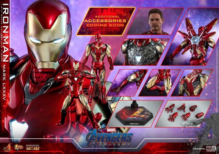 Hot Toys Marvel Avengers Alloy Iron Man Mk85 1/6 Anime Action Figure Collection Model Toys New Head Engraving
