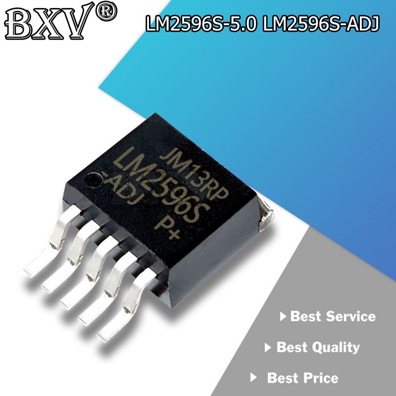 10 ชิ้น/ล็อต LM2596S-ADJ LM2596 LM2596S TO-263-5 LM2596S-5.0 LM2596S LM2596SX-5.0 LM2596SX-ADJ ใหม่แ