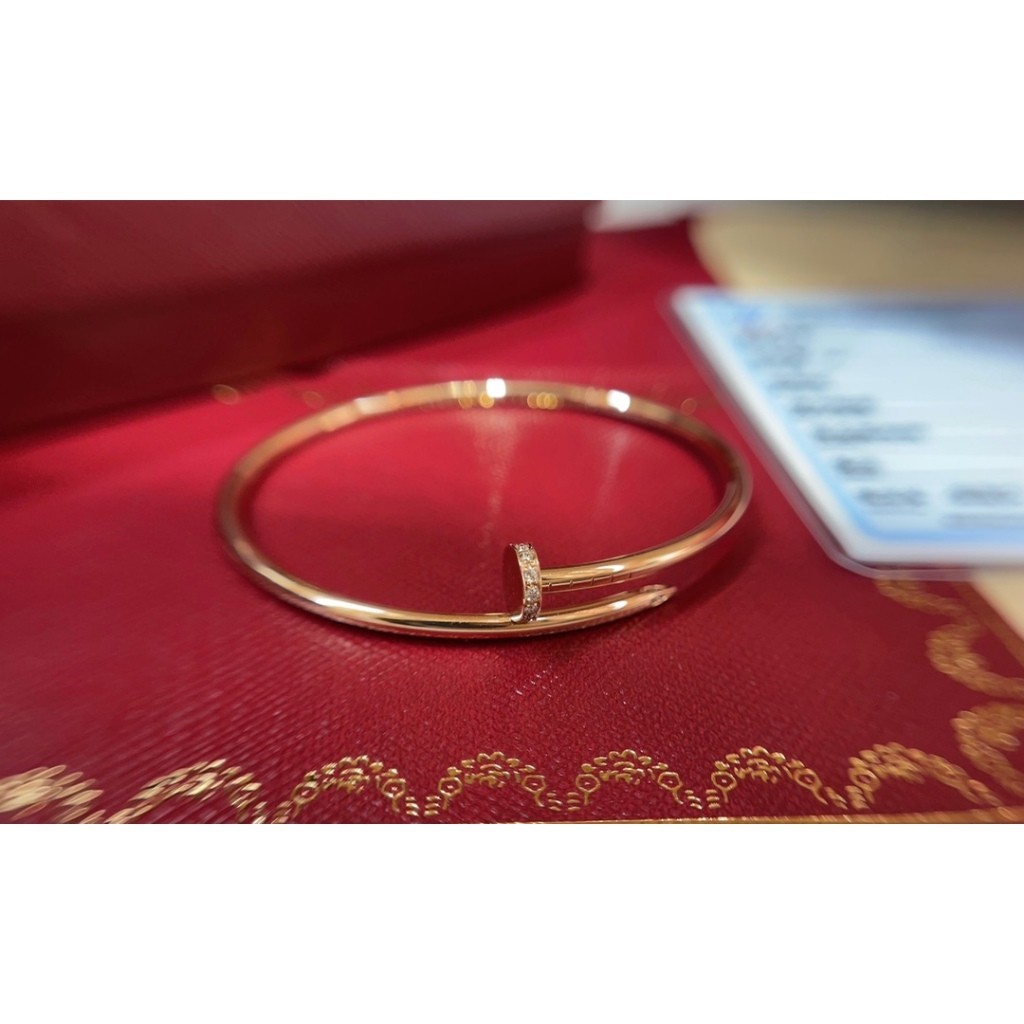 Cartier small unclou diamonds bracelet VIP Pinkgold/gold