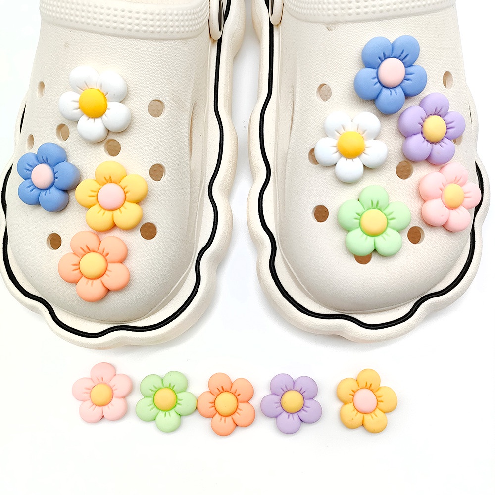 Crocs Jibbitz จี้รูปดอกไม้ สําหรับตกแต่งรองเท้า Crocs 14 ชิ้น