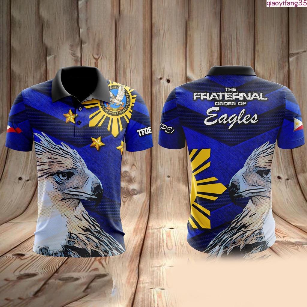 เสื้อโปโล Eagles Frother 2023 เสื้อโปโล Eagles สําหรับผู้ชาย Full Sublimation