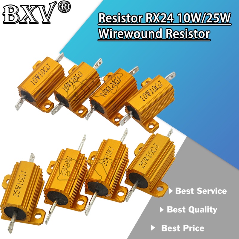 1PCS 25W อลูมิเนียมโลหะกรณี Wirewound Resistor 39R ~ 30K 40R 47R 100R 200R 300R 400R 1K 10K 30K Igmo