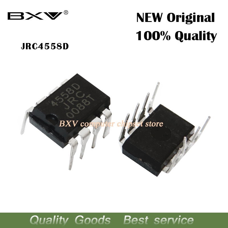 20PCS NJM4558D DIP8 NJM4558 DIP JRC4558D JRC4558 Dual เครื่องขยายเสียงการทํางาน IC