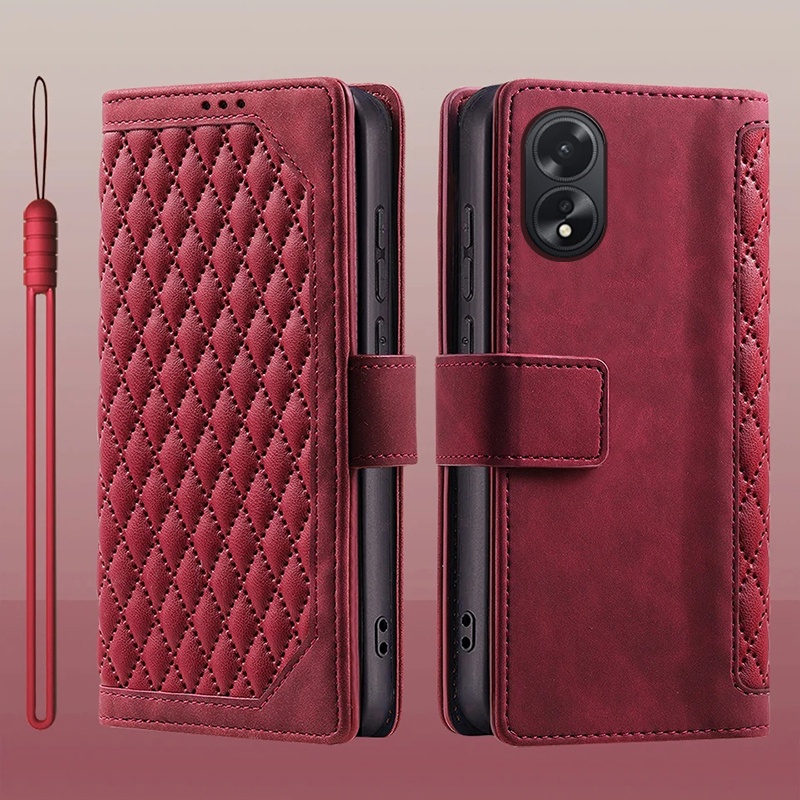 เคสโทรศัพท์มือถือหนัง ฝาพับ พร้อมช่องใส่บัตร สําหรับ OPPO A58 4G CPH2577 A78 4G CPH2565 A78 5G CPH24
