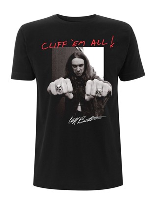 เสื้อยืด พิมพ์ลาย Metallica Cliff Burton Master of Puppets แฟชั่นสําหรับผู้ชาย และผู้หญิง