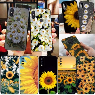 เคสโทรศัพท์มือถือ ซิลิโคนนิ่ม TPU ลายดอกทานตะวัน ดอกเดซี่ ขนาดเล็ก FM36 สําหรับ Xiaomi Poco M6 Pro Redmi 12 5G Note 12T Pro 12R