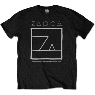 เสื้อยืด พิมพ์ลายแม่มด Frank Zappa สีดํา สําหรับผู้ชาย และผู้หญิง