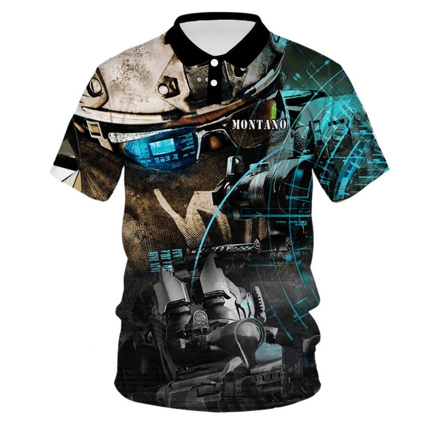 SNIPER TACTICAL POLO SHIRT FULL SUBLIMATION JERSEY POLO SHIRT FOR MAN FASHION NEW