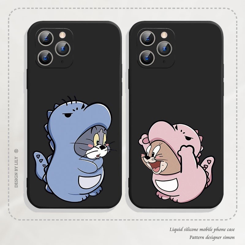 Zte Nubia เพลง V60 Z70 Neo A73 A35 Z60 Z50 Z50S Ultra Blade A53 Pro V50 ออกแบบ A54 A34 Z17S 4G 5G 230411 เคสโทรศัพท์นิ่มสีดํา Cat Tom and Jerry Mouse