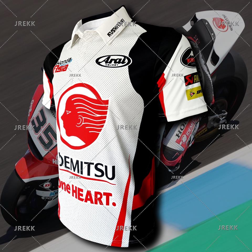 เสื้อ MotoGP HONDA-IDEMITSU TEAM ASIA เสื้อโปโลทีม อิเดะมิสึ ฮอนด้า ทีม เอเชีย #MG0074 รุ่น ก้อง สมเกียรติ ไซส์ XS-3XL