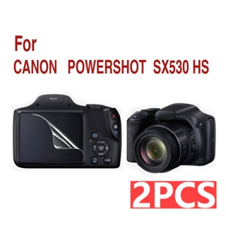 2 ชิ้น ฟิล์มกระจกนิรภัยกันรอยหน้าจอกล้อง สําหรับ For Canon Powershot SX530 HS