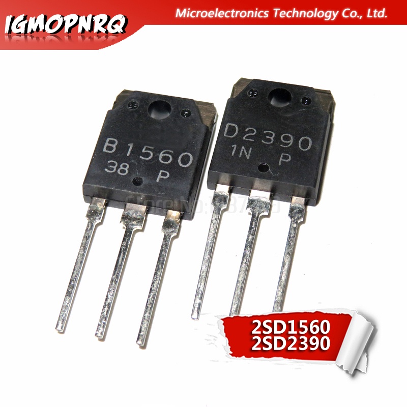 10PCS 2SB1560 B1560 2SD2390 D2390 Sound mateng tube (5PCS* B1560 +5PCS* D2390 ) ใหม่