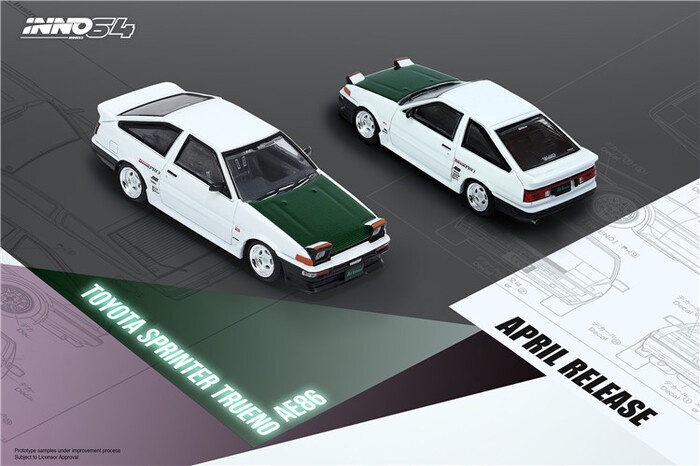 INNO 1:64 AE86 โมเดลรถอัลลอย