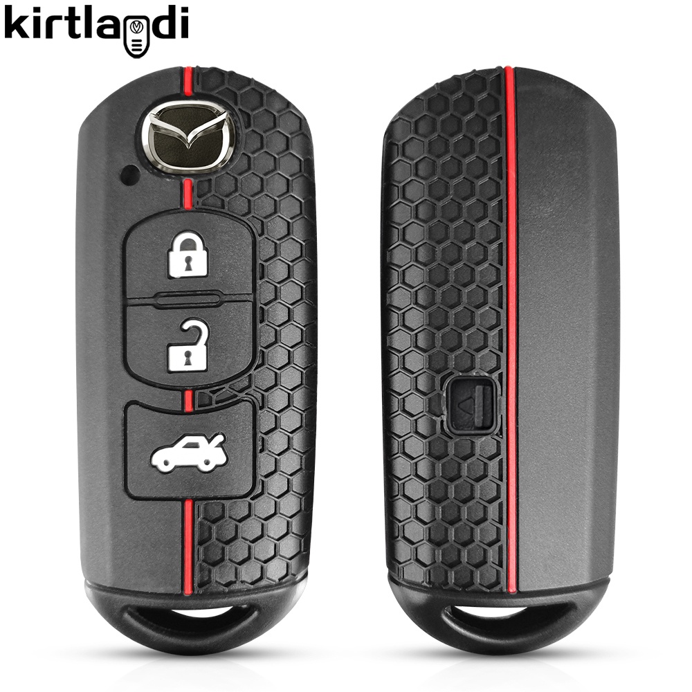 เคสกุญแจรีโมทรถยนต์ ซิลิโคน อุปกรณ์เสริม สําหรับ Mazda 2 3 6 Axela Atenza CX-5 CX5 CX-7 CX-9 Smart 2 3