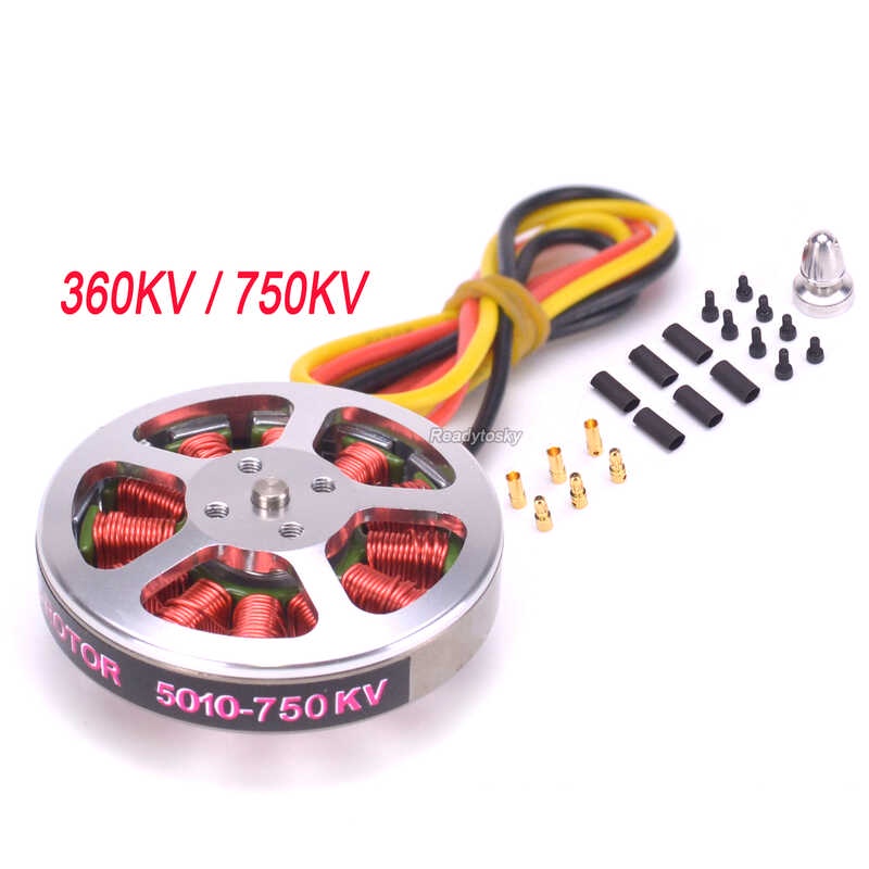5010 360Kv 750Kv แรงบิดสูงมอเตอร์ไร้แปรง Para Sa Zd850 Zd550 Zd680 S550 มัลติโรเตอร์ / สี่ใบพัด