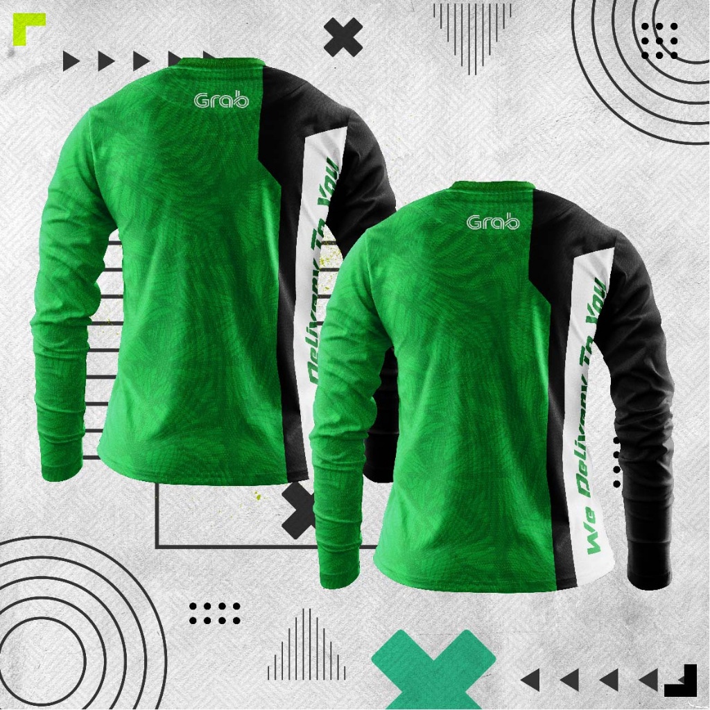 Evonova BAJU [พร้อมส่ง] FAZZ GF02 - GRAB FOOD JERSEY V2