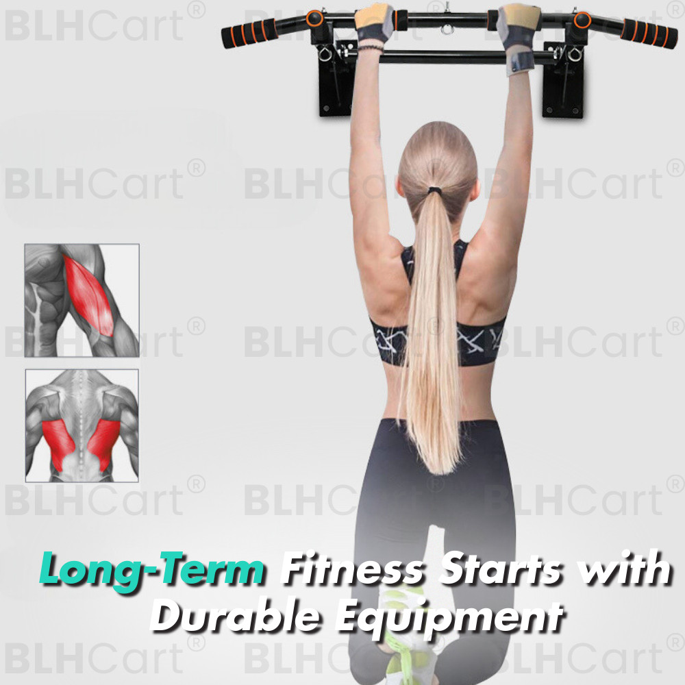 hot🔥การประกันคุณภาพ🔥 import BLH Pull Up Bar Wall Mounted Pull Up Bar Fitness Exercise Equipment H