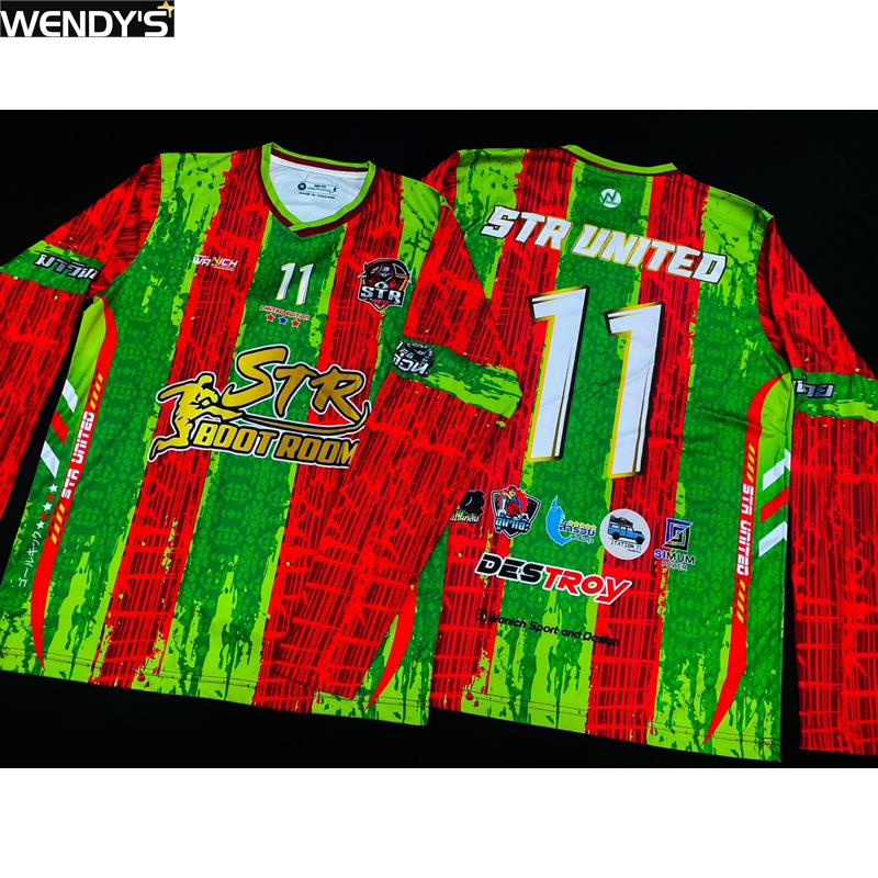 Wendy's Store STR UNITED ☠️⚽️ (แขนยาว) เสื้อบอล เดินสาย