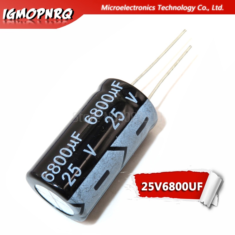 ตัวเก็บประจุไฟฟ้า 25V6800UF 6800UF 25V 16*31 มม. 5 ชิ้น