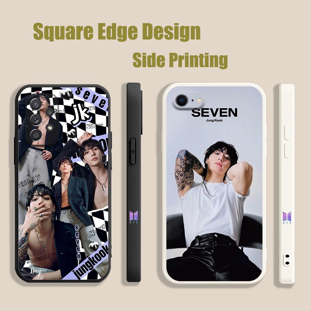 ปลอกสําหรับ Redmi หมายเหตุ 10 11 11s 10T Pro Prime Max 9T 10C BTS Jungkook Idol Seven Drawing UHD10 