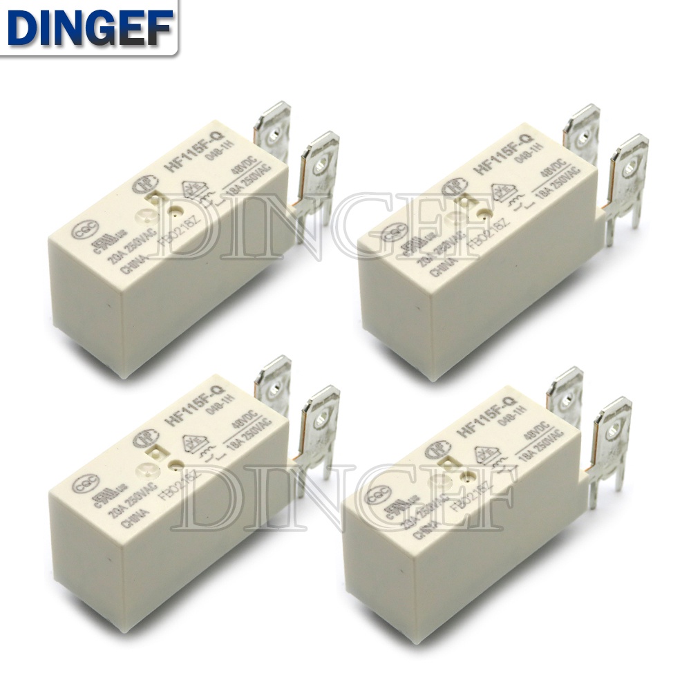 1 ชิ้น/ล็อต 48V รีเลย์ HF115F-Q-048-1H HF115F-Q 048-1H JQX-115F-Q 048-1H JQX-115F-Q-VAC-1H 05VDC 12V