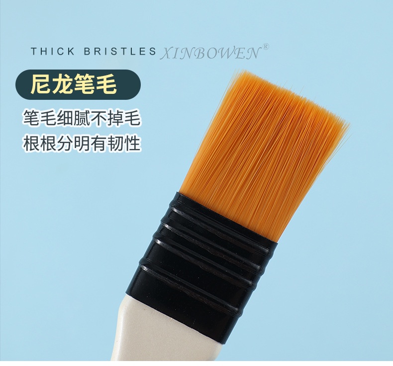 แปรงทาสี 10 ชิ้น ต่อชุด ทําโดยไนลอน / gouache / ภาพวาดอะคริลิค / ภาพวาดสีน้ํามัน / ภาพวาดสีน้ํา /