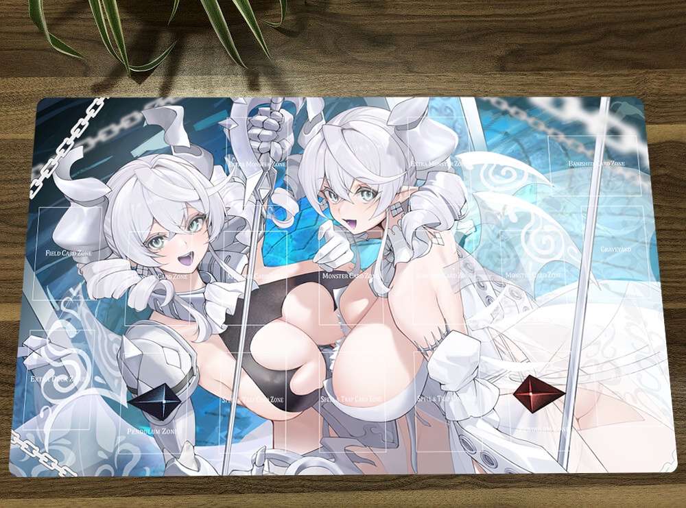 Yugioh Playmat Labrynth of the Silver Castle TCG CCG แผ่นรองเมาส์ยาง สําหรับเล่นเกม