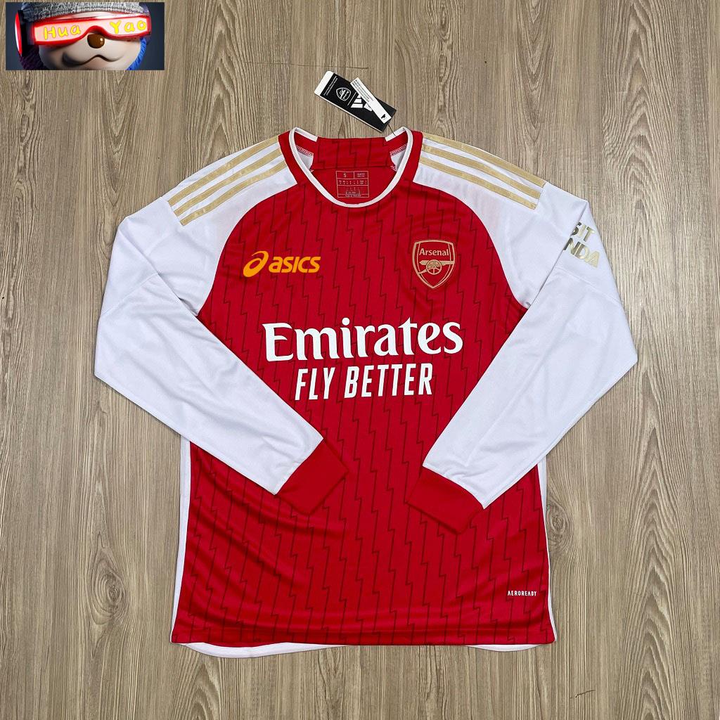เสื้อฟุตบอล แขนยาว Arsena อาเซนอล โฮมใหม่ล่าสุด ฤดูกาล 2022/2023 เกรดแฟนบอล AAA