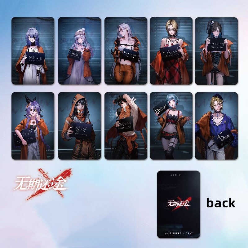 การ์ดอะนิเมะ Wayless Walk Cartoon Eirene กระดาษการ์ดพิมพ์ที่สวยงามการ์ดถ่ายเอกสารสแควร์