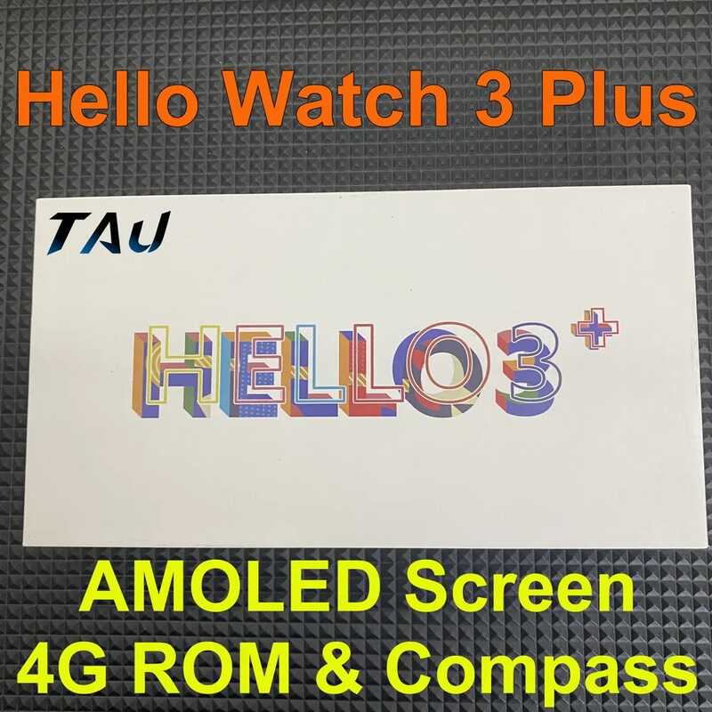 HELLO WATCH 3 PLUS Smart Watch 2.04 Inch AMOLED Screen 49Mm Bluetooth Call Photo Album Local Music