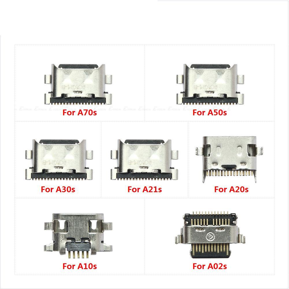 ซ็อกเก็ตแจ็คเชื่อมต่อสายชาร์จ Micro USB Type-C สําหรับ Samsung Galaxy A10s A02s A20s A21s A30s A50s A70s