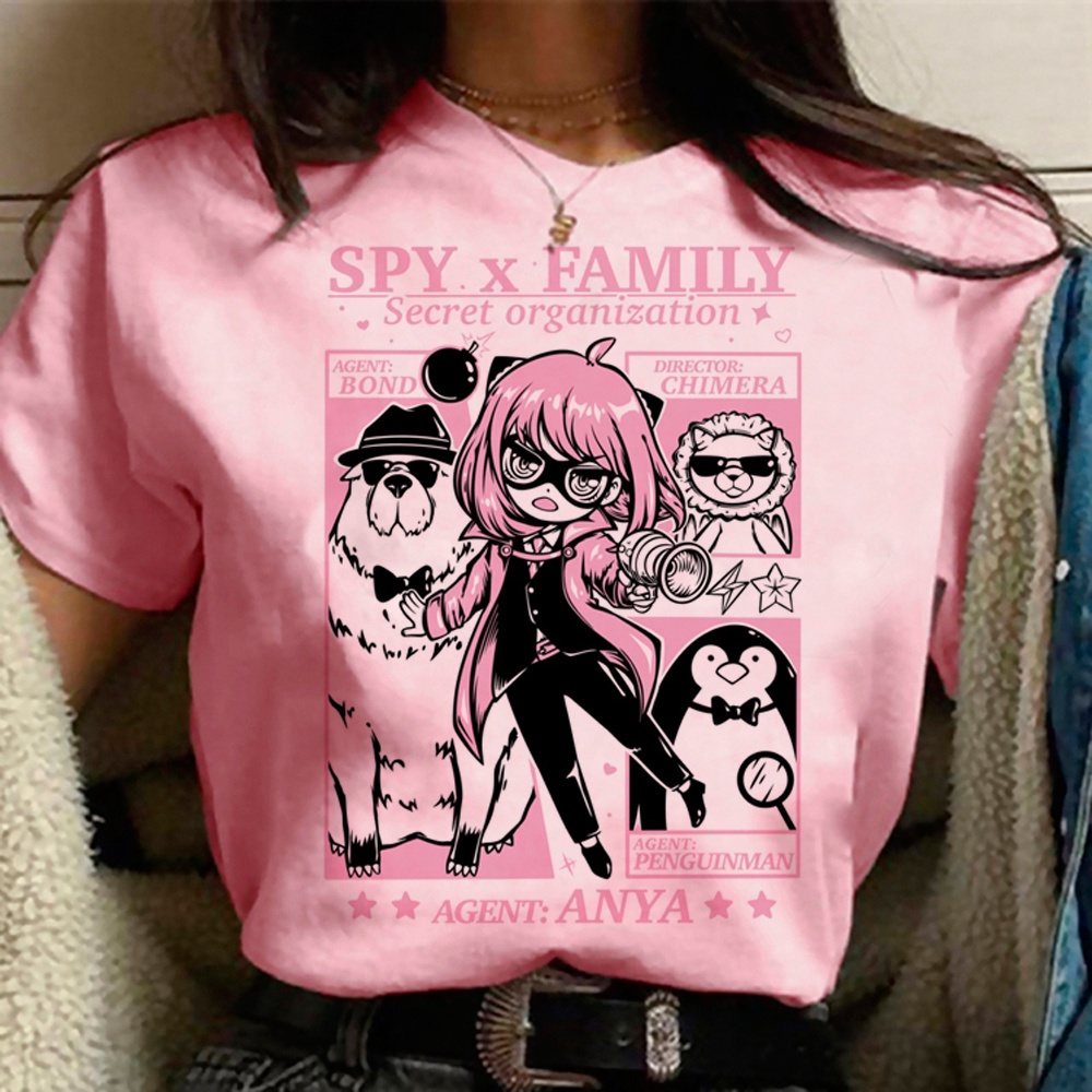 Spy x Family top เสื้อท็อป ลายอนิเมะ Y2K สไตล์ญี่ปุ่น สําหรับผู้หญิง
