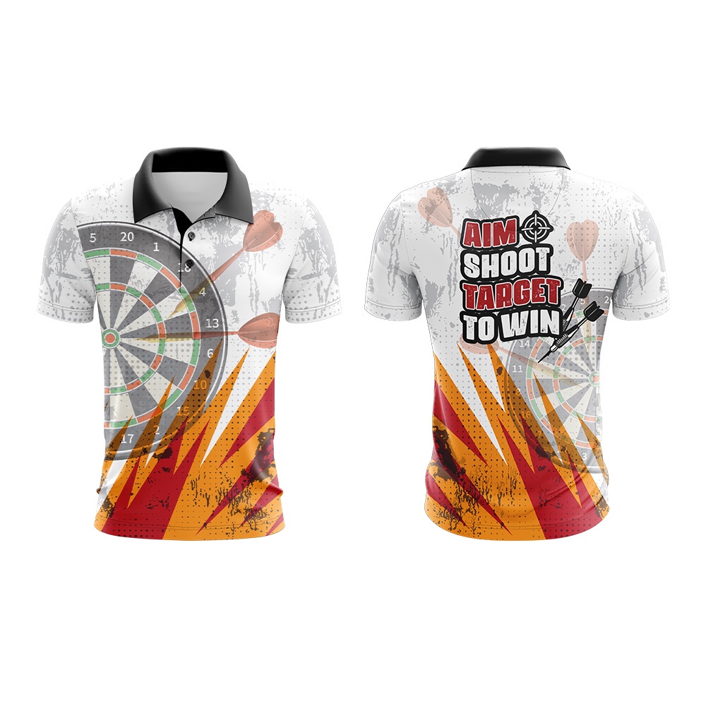 2023 Grunge Dart Style White putih baju jersey โปโลไวรัส