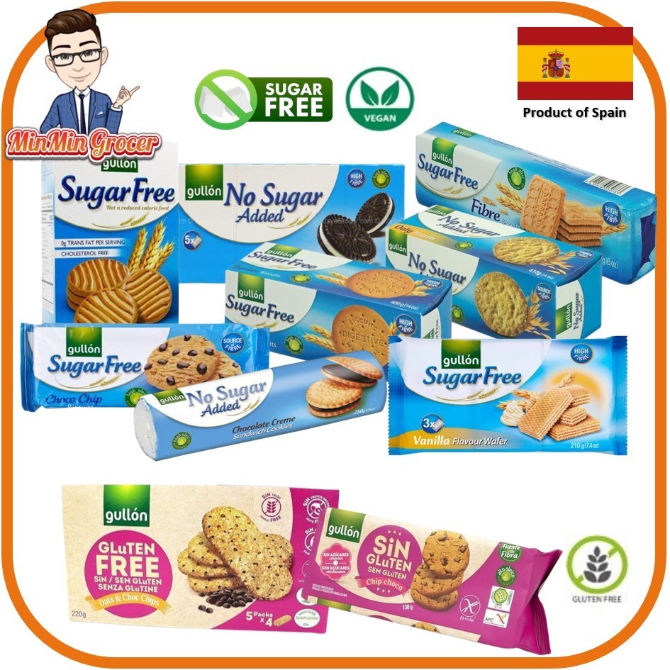 hot🔥การประกันคุณภาพ🔥 import GULLON Sugar Free/No Sugar Added Biscuit / Cookies Sugar Free Cookies