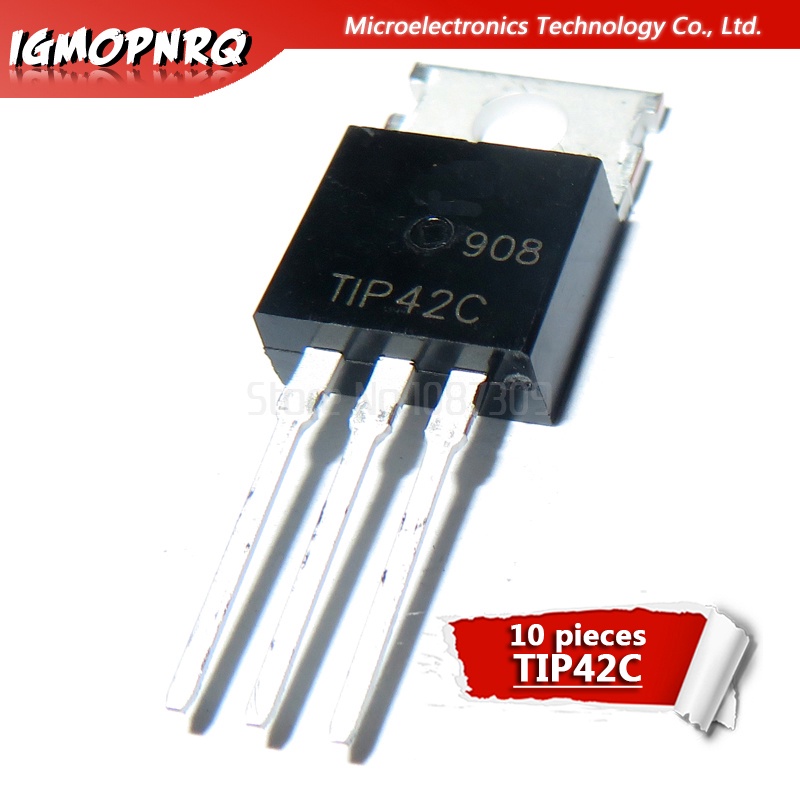 ทรานซิสเตอร์ TIP42C TO-220 Bipolar - BJT Gen Pur 10 ชิ้น