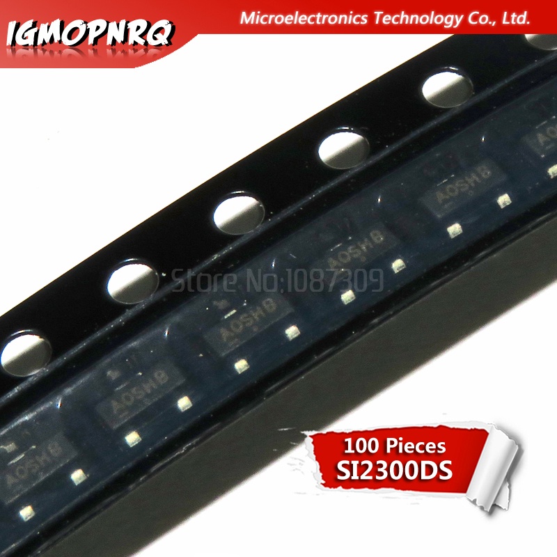 100 ชิ้น SI2300DS SI2300 SI2300DS-T1-GE3 SOT23-3 MOSFET 30V 3.6A N-CH ใหม่