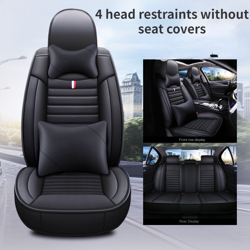 พร้อมส่ง ปลอกหนังหุ้มเบาะที่นั่งรถยนต์ กันน้ํา กันลื่น สําหรับ Toyota yaris Hilux altis Chr Mark X Hilux Crown Nadia seat cushion (2+3)