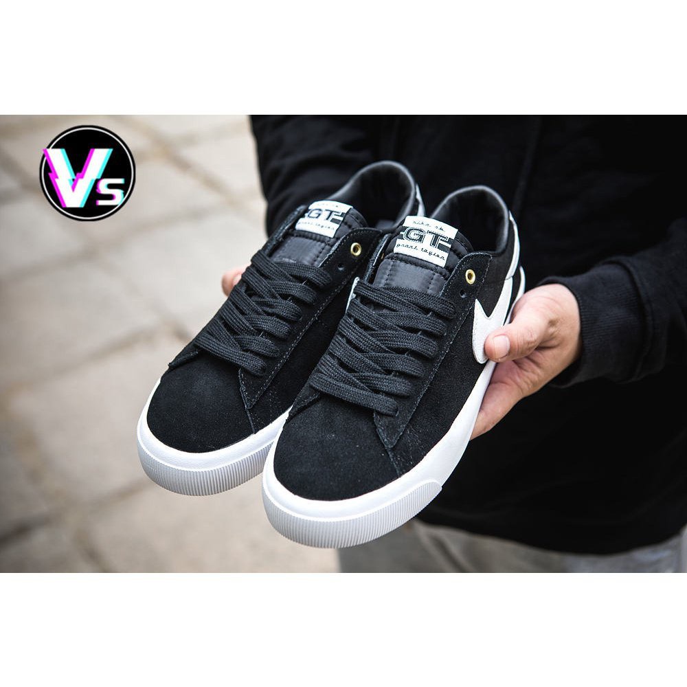 Nike W3I0 Ready Stock NK SB ZOOM BLAZER LOW PRO GT QS low-top fashion lace-up sneakers casual canva