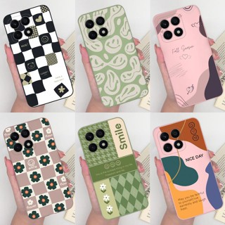 เคสโทรศัพท์มือถือ ซิลิโคนนิ่ม บางมาก ลายการ์ตูนหน้ายิ้มน่ารัก หลากสี สําหรับ Huawei Honor X7A X8A 4G X7A X8A 4G