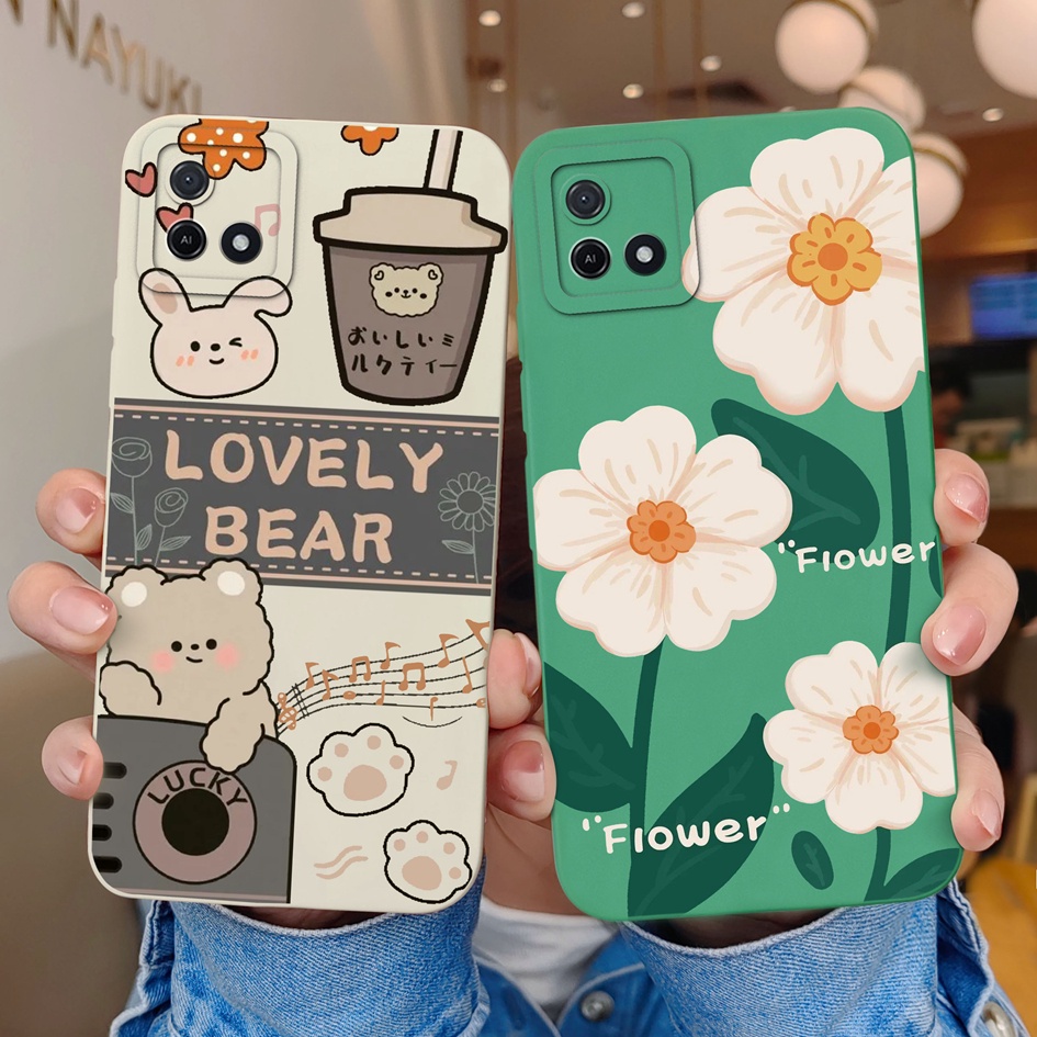 สําหรับoppo A16 A16K A16S A16E 4Gโทรศัพท ์ กันกระแทกแฟชั ่ นหมีน ่ ารักซิลิโคนเชลล ์ กลับสําหรับOppo A 16 A16K A16S A 16EกันชนCapa